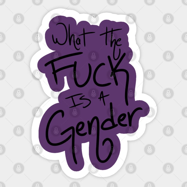 Gender? I Don't Know Her Sticker by CowboyYeehaww